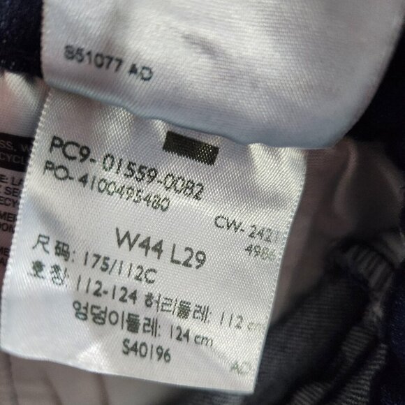 Levis 559 Jeans Mens 44x28 Blue Straight Fit Stretch Denim Medium Wash Big Tall - Picture 13 of 15